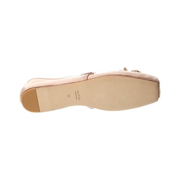 Gucci Horsebit Satin Ballet Flat, Pink - Picture 4 of 5